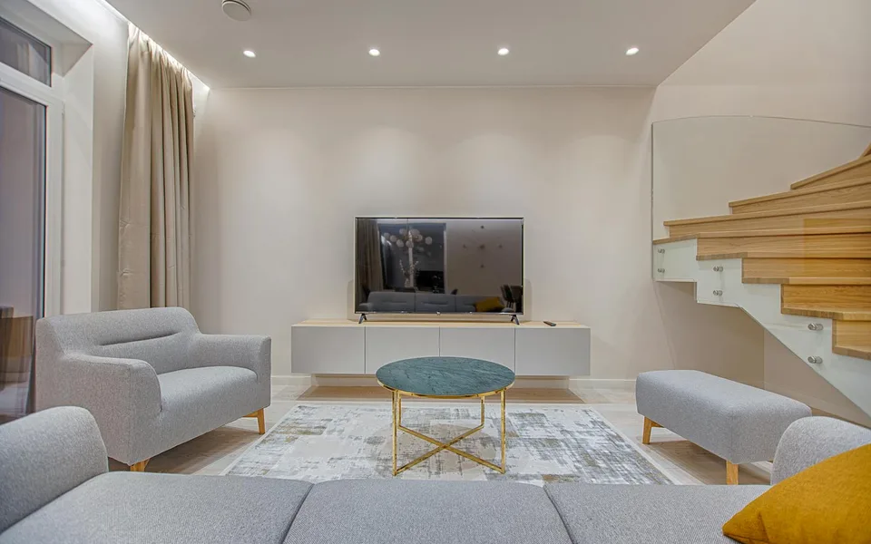 Baño con acabados en porcelanato, El Peñón